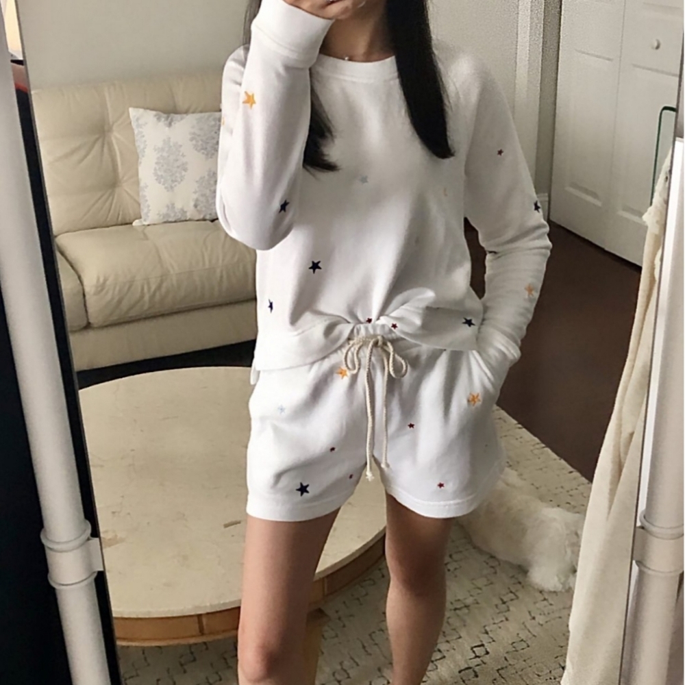 Lou & Grey embroidered star atleasure loungewear set